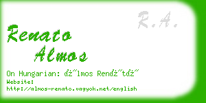 renato almos business card